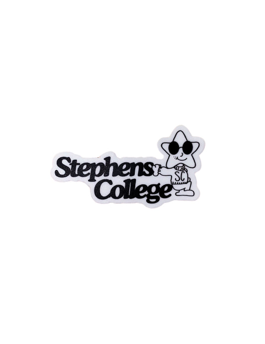 Black and White star sticker