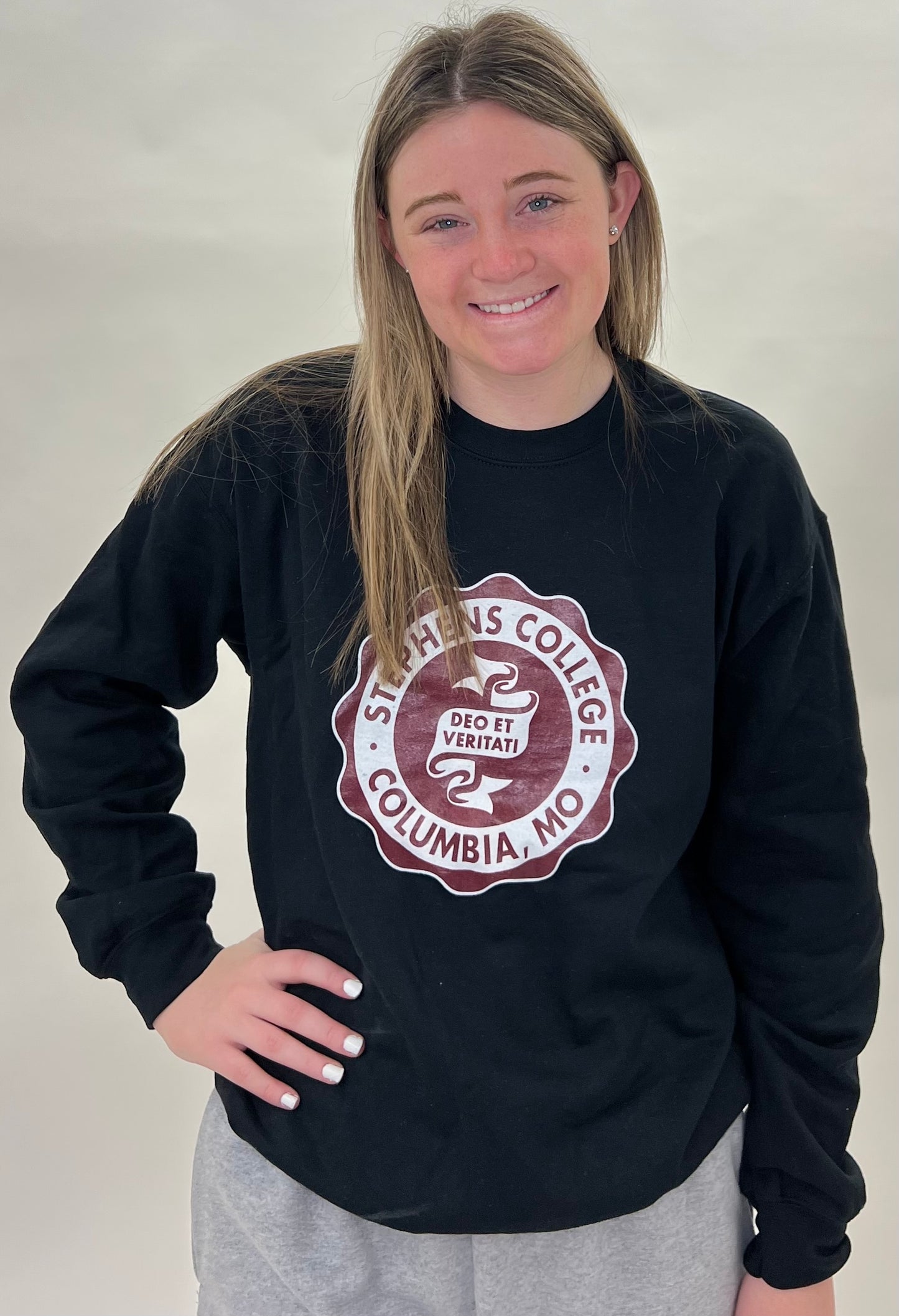 Black Crest Sweatshirt