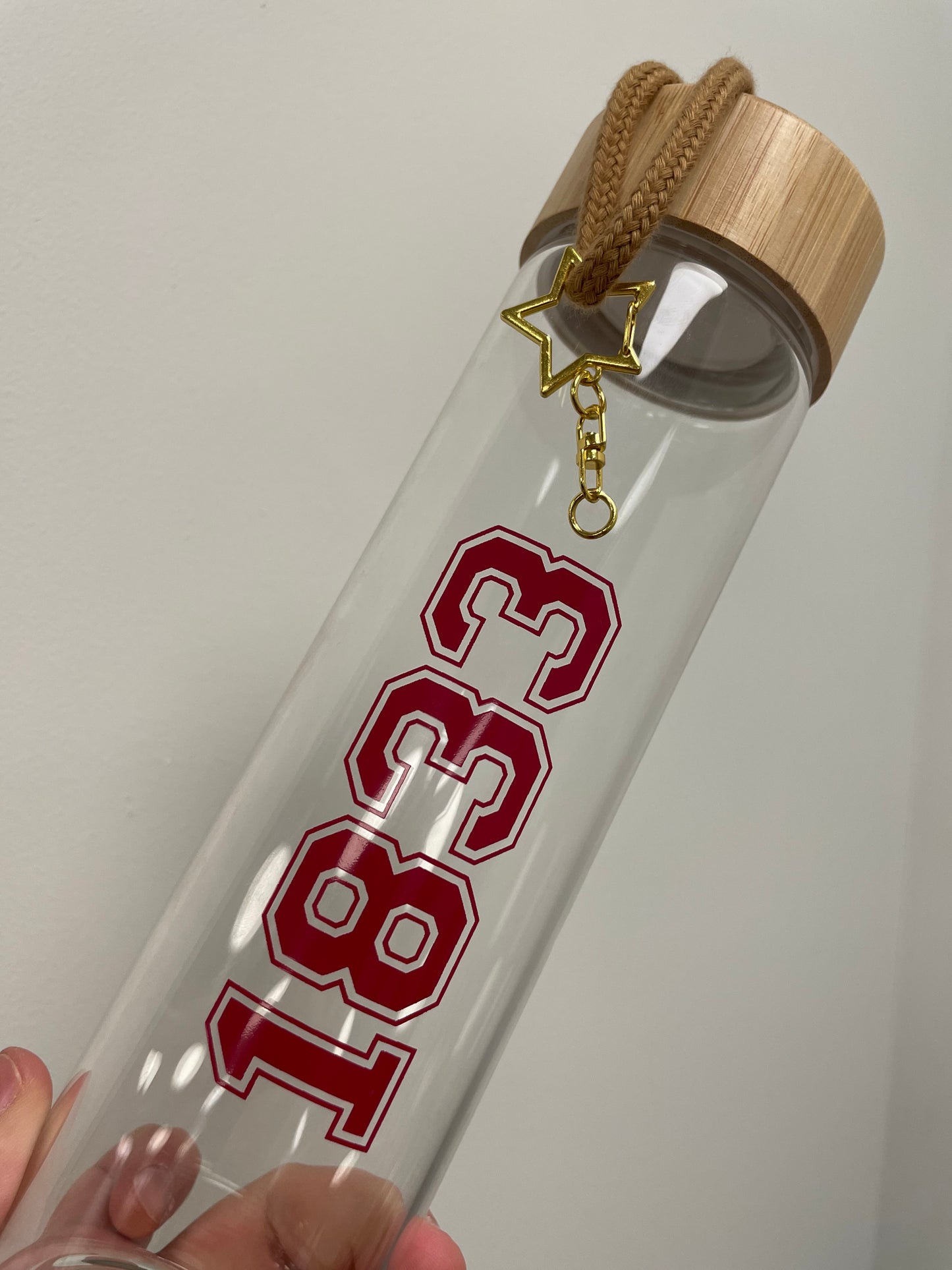 1833 Glass Water Bottle